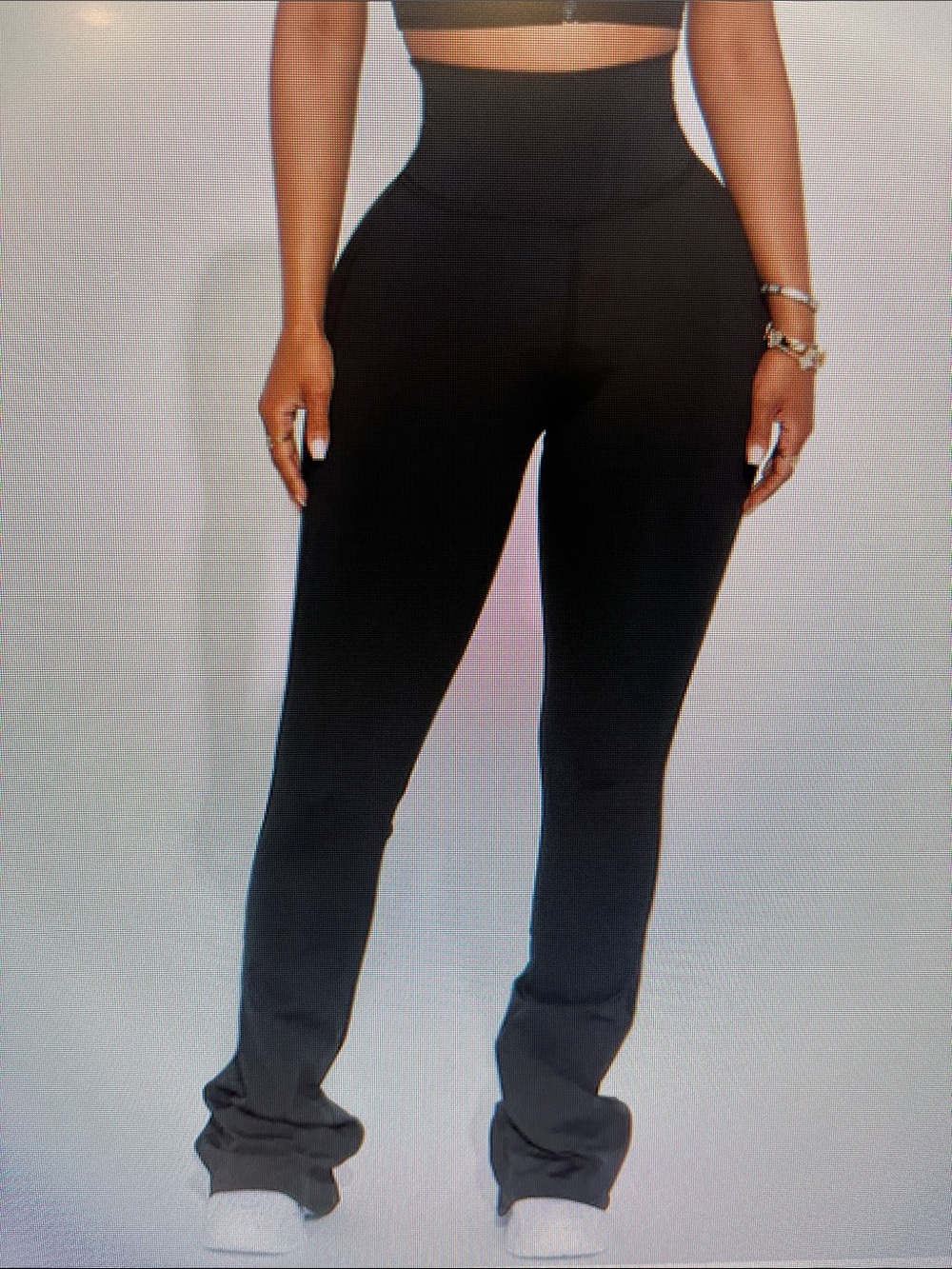 Fashion Nova Black Break A Sweat Active Yoga Pants